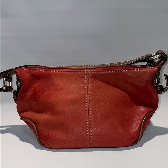 Fossil Red small leather purse - Picture 1 of 11